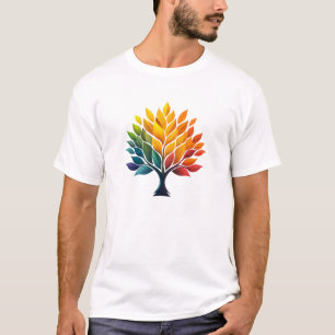 kleurrijke luifel t-shirt