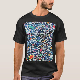 Kleurrijke luipaard: levendige textuurprint t-shirt