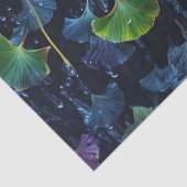 Kleurrijke Luminogram Ginkgo Bladeren Decoupage / Tissuepapier (Detail)