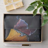 Kleurrijke Luminogram Ginkgo Bladeren Decoupage / Tissuepapier (Geschenk)