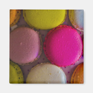 Kleurrijke Macarons Tasty Bked Dessert Magneet