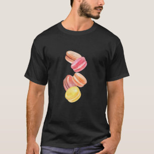 Kleurrijke Macarons Waterverf Art T-shirt