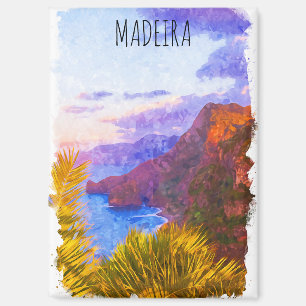 Kleurrijke Madeira Portugal landschap Reizen Magneet