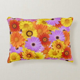 Kleurrijke Madeliefjestuin - Helder Bloemendecor Accent Kussen