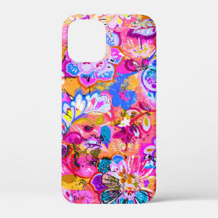 Kleurrijke magie abstracte florale iPhone 12 mini hoesje