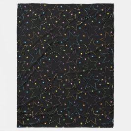 Kleurrijke Magische Sterrennacht Sky Pattern Fleece Deken