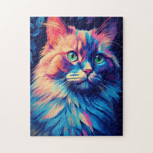 Kleurrijke Maine Coon Cat Legpuzzel