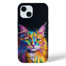 Kleurrijke Maine Coon telefoonhoes