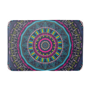 kleurrijke mandala badmat