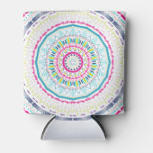 kleurrijke mandala blikjeskoeler (Voorkant)