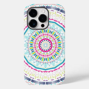 kleurrijke mandala Case-Mate iPhone 14 pro hoesje