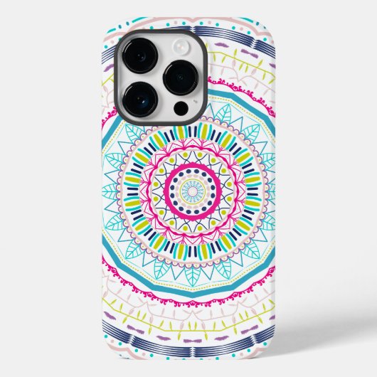 kleurrijke mandala Case-Mate iPhone case (Achterkant)
