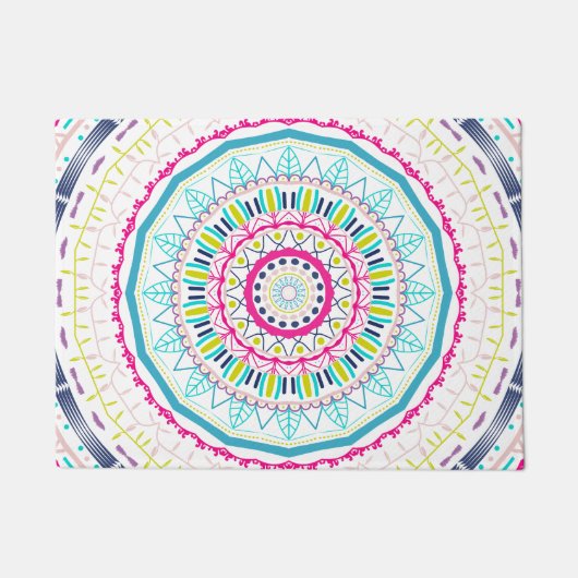 kleurrijke mandala deurmat (Voorkant)