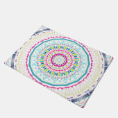 kleurrijke mandala deurmat (Schuin)