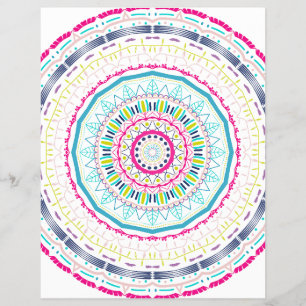 kleurrijke mandala flyer
