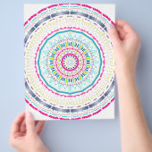 kleurrijke mandala flyer (Hand)