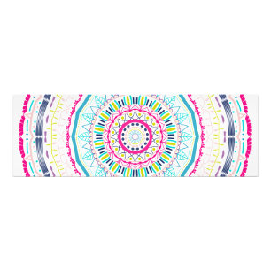 kleurrijke mandala foto afdruk