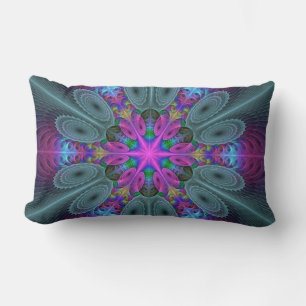 Kleurrijke Mandala Fraaie Fractale Kunst Kaleidosc Kussen
