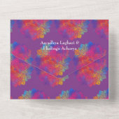 Kleurrijke Mandala Indiase Trouw All In One Uitnod All In One Uitnodiging (Achterkant)