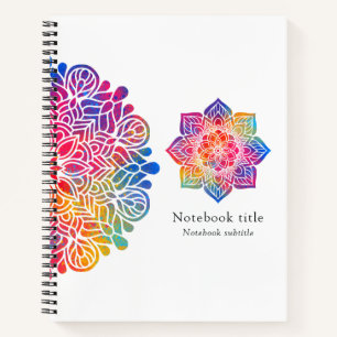 Kleurrijke Mandala Indisch Notitieboek