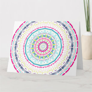 kleurrijke mandala kaart