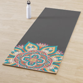 Kleurrijke mandala levendige energieke kunst yogamat