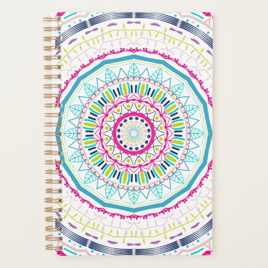 kleurrijke mandala planner (Voorkant)