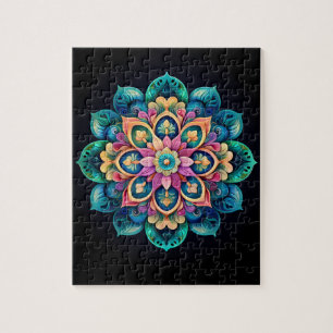 Kleurrijke Mandala puzzel