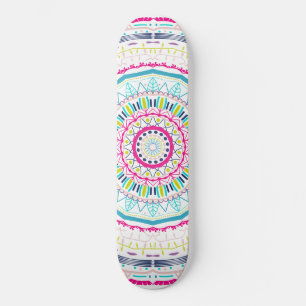 kleurrijke mandala skateboard