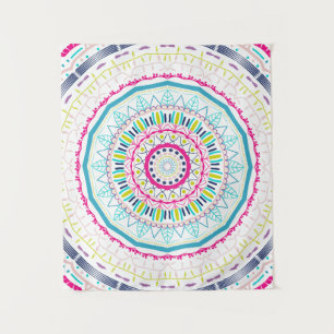 kleurrijke mandala wandkleed