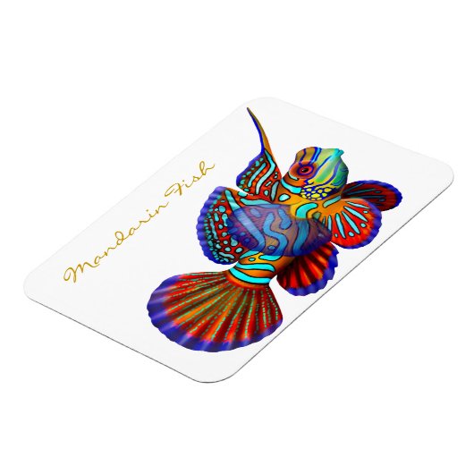 Kleurrijke Mandarijn Goby Reef Fish Premium Flexi  Magneet (Linkerzijde)