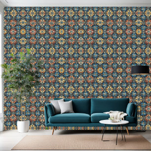 Kleurrijke Mandella Grid Behang