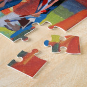 Kleurrijke mannelijke menselijke anatomie abstract legpuzzel (Zijkant)