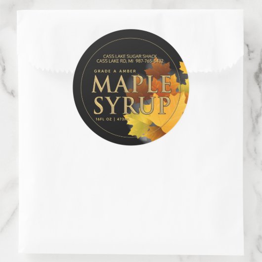 Kleurrijke mantel lekt met gehakte tekstopper ronde sticker (Tas)