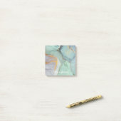 Kleurrijke Marble Personalized Post-its Post-it® Notes (Op bureau)