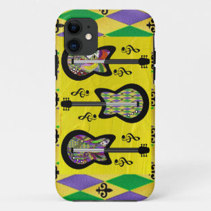 Kleurrijke Mardi Gras Gitaren iPhone 11 Hoesje