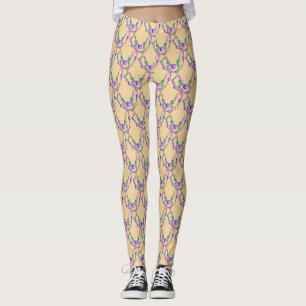 Kleurrijke Mardi Gras Kralen Leggings