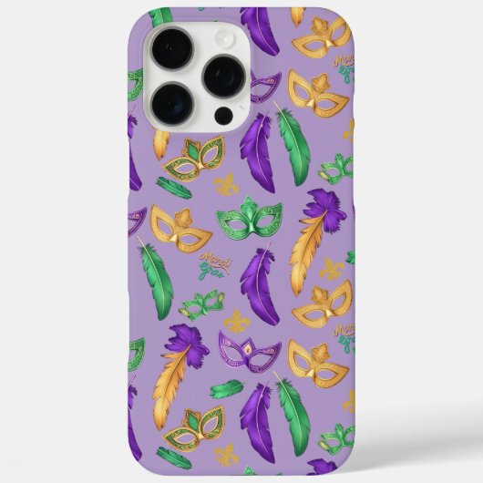 Kleurrijke Mardi Gras patterned Case-Mate iPhone Case (Achterkant)