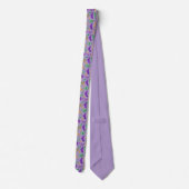 Kleurrijke Mardi Gras patterned Stropdas (Achterkant)