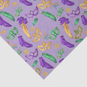 Kleurrijke Mardi Gras patterned Tissuepapier (Detail)