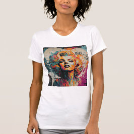 Kleurrijke Marilyn's Street Art Artistic T-Shi T-shirt