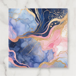 Kleurrijke Marmeren Inkt Art Gift Labels