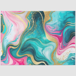 Kleurrijke marmeren inkt kunst weefsel papier