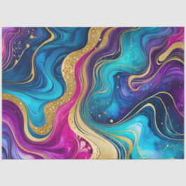 Kleurrijke marmeren inkt kunst weefsel papier