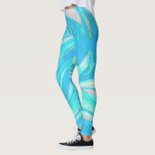 Kleurrijke marmeren steen leggings (Links)