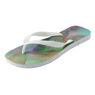 Kleurrijke Marmerwolken Teenslippers