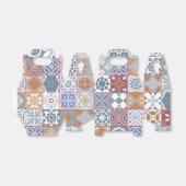 Kleurrijke Marokkaanse tegel Bedankdoosjes (Uitgevouwen)