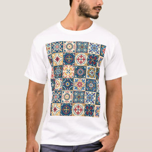 Kleurrijke Marokkaanse tegels, prachtig naadloos p T-shirt