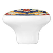Kleurrijke Marracash Tegel ontwerp Keramische Knop (Zijkant)