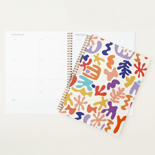 Kleurrijke Matisse Patroon Abstracte Botanische Vo Planner (Display)